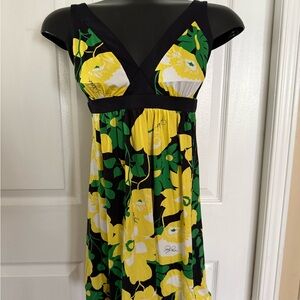 Baby Phat Yellow & Green Mini Summer Dress